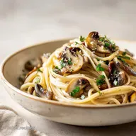 Mushroom Pasta Recipe: Silky Sauce for 4 Servings