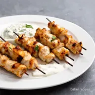Simply Sensational greek chicken souvlaki recipe Tzatziki