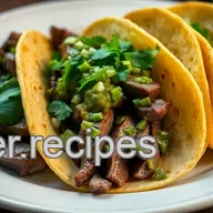 Sizzling Flank Steak Tacos with Zesty Salsa Verde &ndash; A Family Favorite