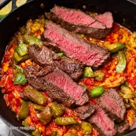 Sizzling Steak Fajita Recipe Fiesta in a Skillet