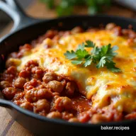 Sloppy Joe Casserole From Skillet to Casserole Dish