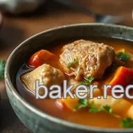 Slow Simmered Chicken Broth with Vegetables