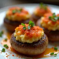 Smoked Paprika Jalape&ntilde;o Popper Stuffed Mushrooms Recipe