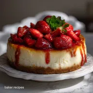 Strawberry Cheesecake: Smooth, Silky Crack-Proof