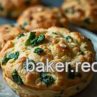 Savory Spinach & Blue Cheese Biscuits - A Joy the Baker Treat!