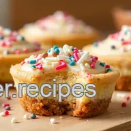 Delightful Easy Bake Sprinkle Cheesecake Cookie Cups Treat for Any Occasion