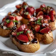 Strawberry Balsamic Crostini Easy Strawberry Brusc: 20 Min Appetizer