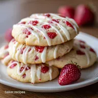 Strawberry White Chocolate Cake Mix Cookies in 20 Mins