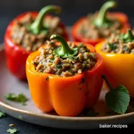 Spooky Vegan Halloween Appetizers Creamy Stuffed Peppers