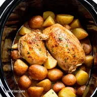 Easy Slow Cooker Chicken and Potatoes Sunday Dinner Sorted