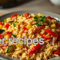 Sunshine Orzo: My Healthy Pasta Recipes Mediterranean Delight!