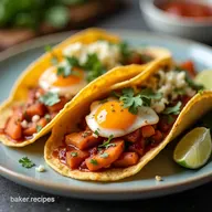 Easy Sweet Potato Breakfast Tacos with Chipotle Crema