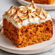 Spiced Sweet Potato Cake Marshmallow Frosting