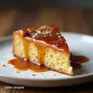 Best Sticky Toffee Apple Cake with Caramel Sauce Brown Sugar Sea Salt Drizzle
