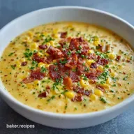 Thick Corn Chowder Recipe with Bacon