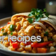 Tofu Recipes: Vegan Full English Breakfast Burrito Fiesta!