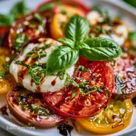 Tomato Mozzarella Basil Salad in 10 Min