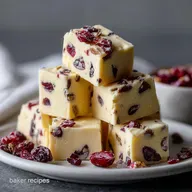White Chocolate Cranberry Fudge: 10-Minute Prep | Chef Baker