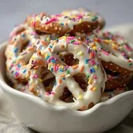 White Chocolate Covered Pretzels in 15 Minutes