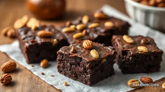 Bake Brownies with Dark Chocolate & Nuts