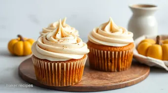 Bake Pumpkin Cupcakes with Fluffy Frosting