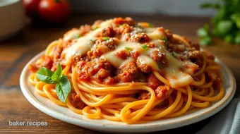 Bake Spaghetti with Cheesy Goodness