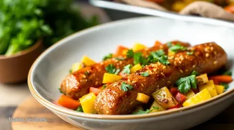 Baked Sausage with Colorful Veggies in 45 Min