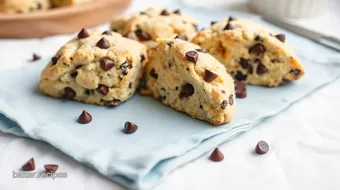 Baking Chocolate Chip Scones Quick & Easy