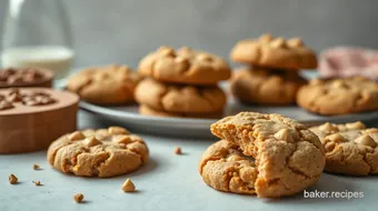 Baking Peanut Butter Cookies Crispy Crunch