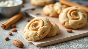 Bake Almond Cookies with Cinnamon Twist