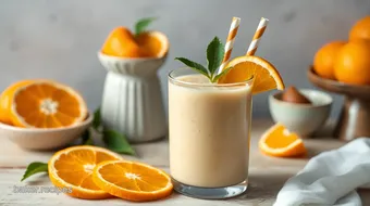 Blend Orange Smoothie with Creamy Twist