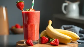 Blend Strawberry Banana Healthy Treat