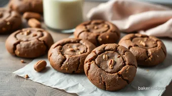 Bake Chocolate Peanut Butter Bliss Cookies