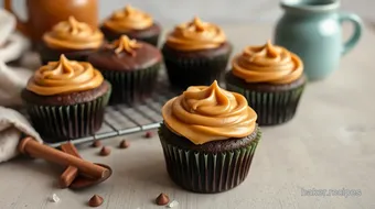 Bake Chocolate Cupcakes with Caramel Bliss