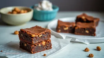 Bake Peanut Butter Brownies - Rich & Fudgy