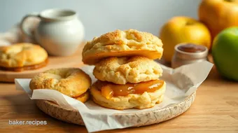 Bake Apple Biscuits with Sweet Filling