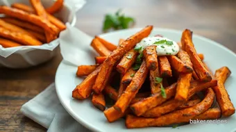 Baked Sweet Potato Fries - Healthy & Crispy