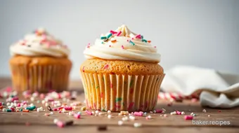 Bake Funfetti Cupcakes with Sprinkles