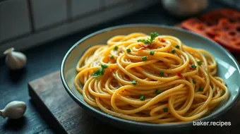 My Family's Favourite Garlic Pasta Recipe: Quick & Delicious Comfort Food recipe card