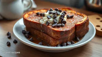 Indulgent Hot Chocolate French Toast: A Cozy Café Delight recipe card