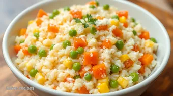 Microwave Risotto with Vegetables in 25 Min