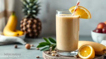 Blend Nutty Smoothie with Tropical Twist