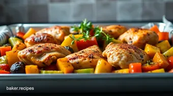 One-Pan Wonder: Easy & Delicious Sheet Pan Chicken and Vegetables recipe card