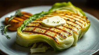 Perfectly Grilled Cabbage Steak Recipe: Easy Herb-Butter Bliss recipe card