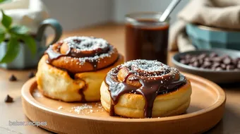 Quick Cinnamon Rolls with Chocolate Delight