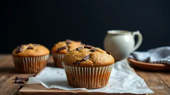 Bake Whole Wheat Muffins with Double Chocolate