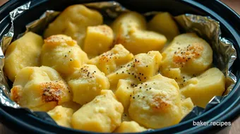 Easy & Fluffy Baked Potatoes in the Crock Pot: A Family Favourite Recipe recipe card