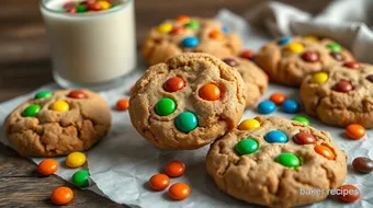 Bake Peanut Butter M&M Cookies | Soft & Chewy