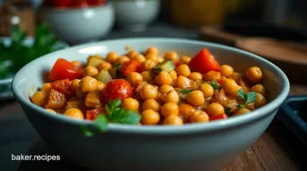 Easy Summer Crockpot Meals: Delightful Vegetable and Chickpea Curry recipe card