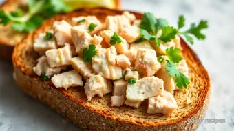 Tuna on Whole Grain Toast: 5 Best Healthy Lunch Ideas recipe card